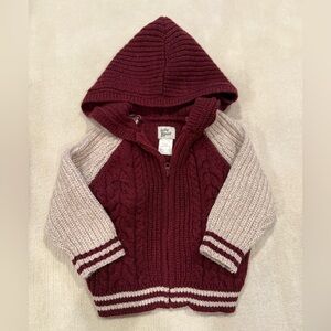 Maroon and Cream baby  Hoodie